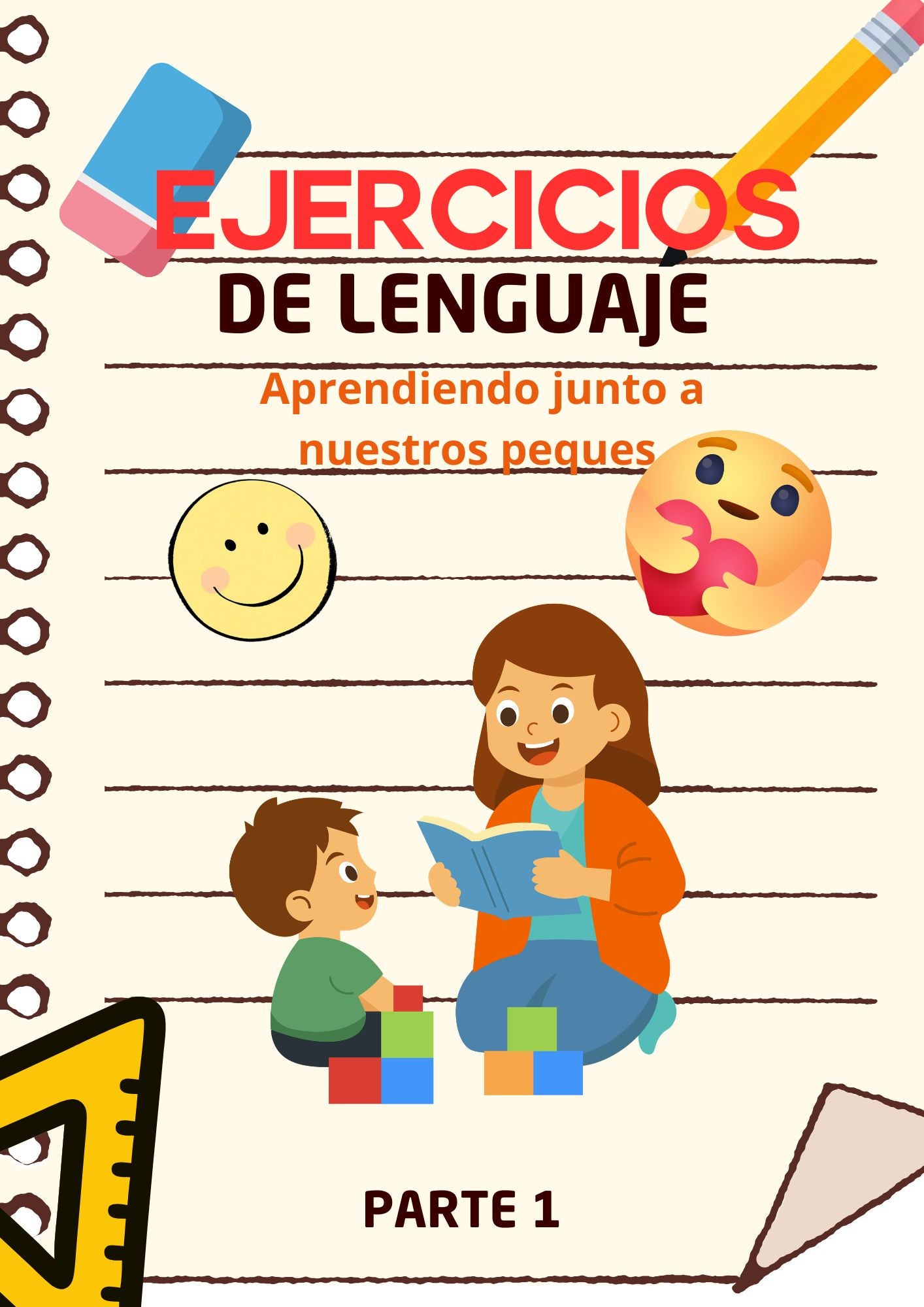 Ejercicios de lenguaje; aprendemos con nuestros peques.