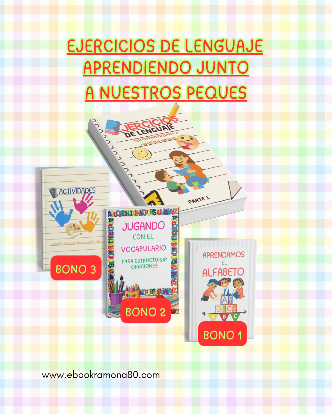 Ejercicios de lenguaje; aprendemos con nuestros peques.